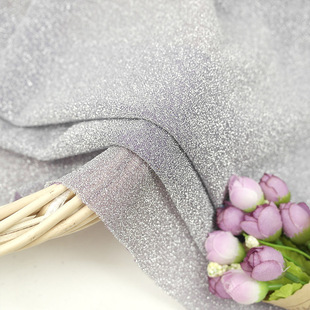 厂家直销亮丝闪光布网纱面料 舞台背景婚庆服装时装 幻灯丝面料