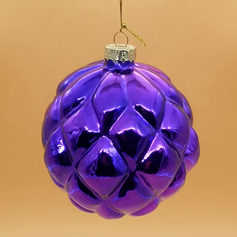 厂家供应节日装饰品 镀银淋漆异形玻璃造型球 新年节日挂饰礼品