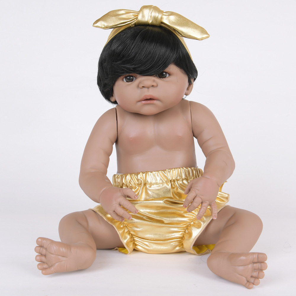 外贸婴儿娃娃仿真重生硅胶小娃娃柔软亲肤宝宝玩具可洗澡女童娃娃