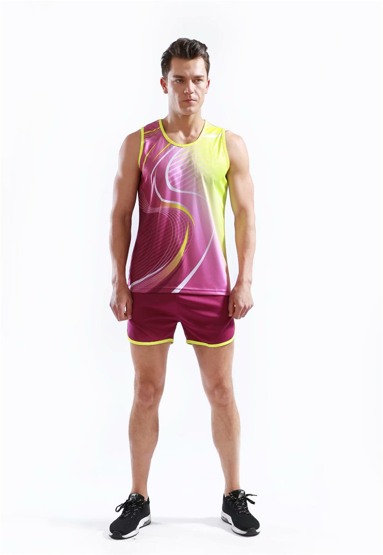田径服套装男紧身长跑马拉松衣服男女装运动跑步比赛训练短裤背心