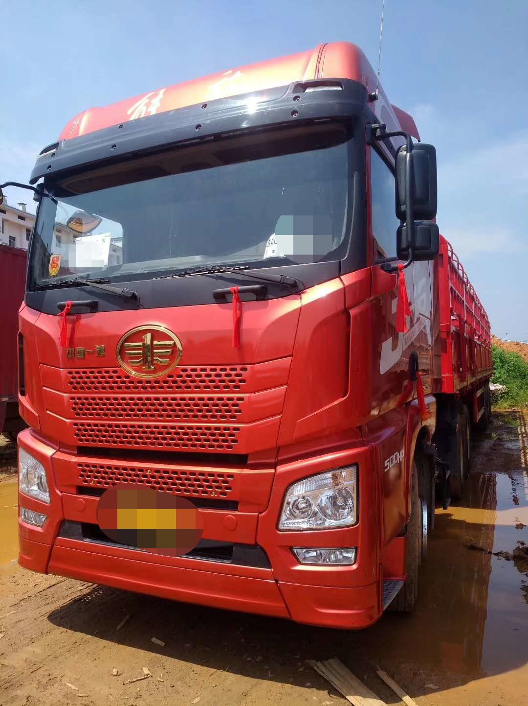 仓栅半挂车 解放jh6 13米半挂车