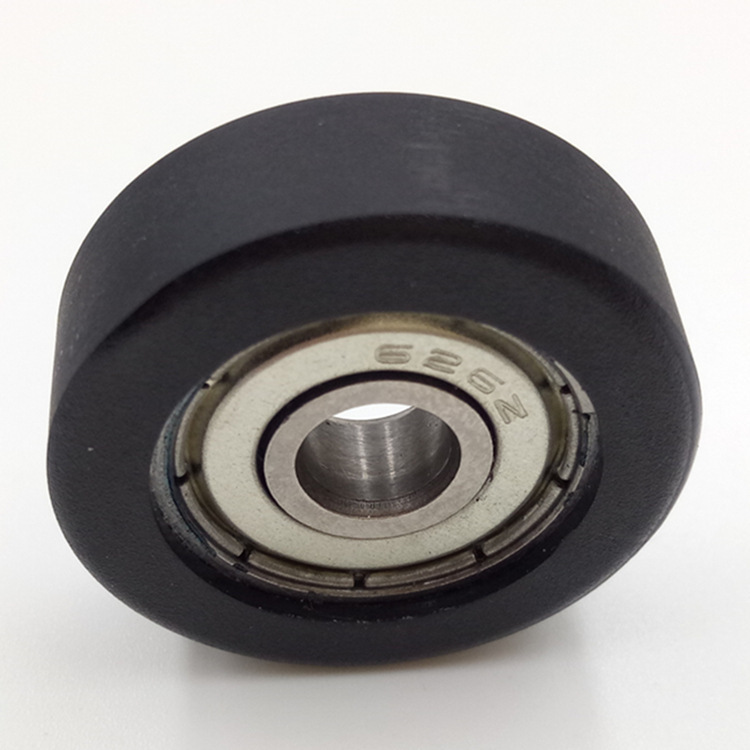 厂家供应优质pu包胶轴承626zz 滑轮专用轴承 6x26x8
