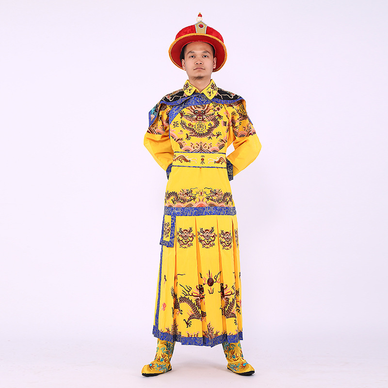 杨氏禹绣皇帝服装 皇阿玛服古装皇上影视清朝演出服影楼清朝龙袍