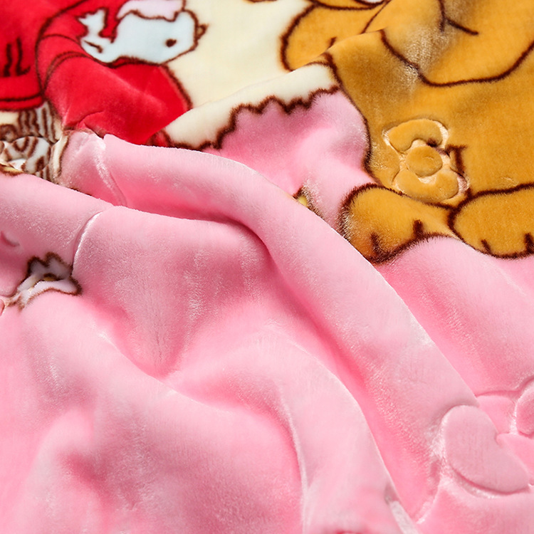 Children's Cartoon Kindergarten Nap Wool Blanket Wholesale Baby Newborn Blanket Super Soft Double-Sided Cloud Blanket