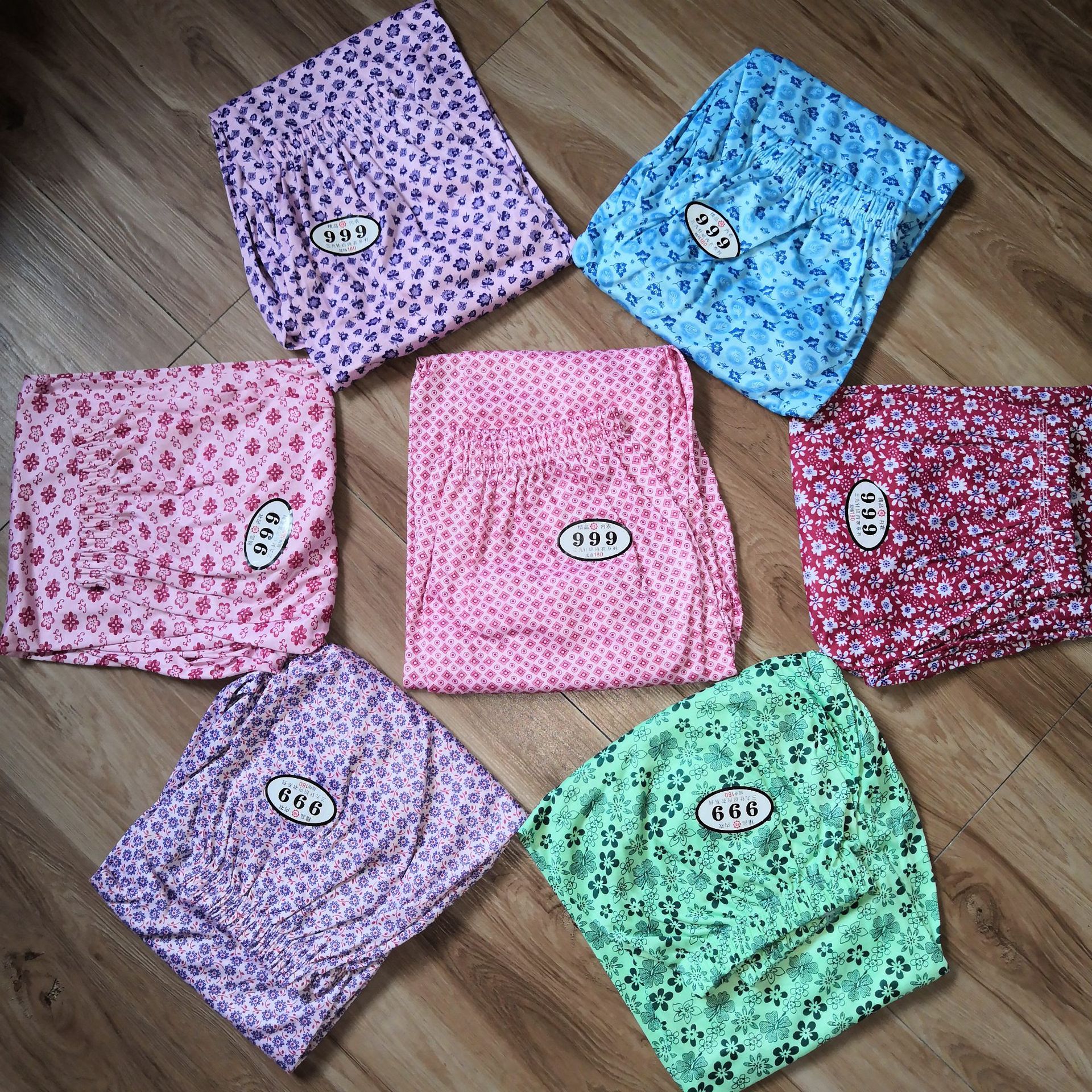 超市特卖厂家直销纯棉春秋印花保暖裤地摊跑量加肥加大女士花秋裤