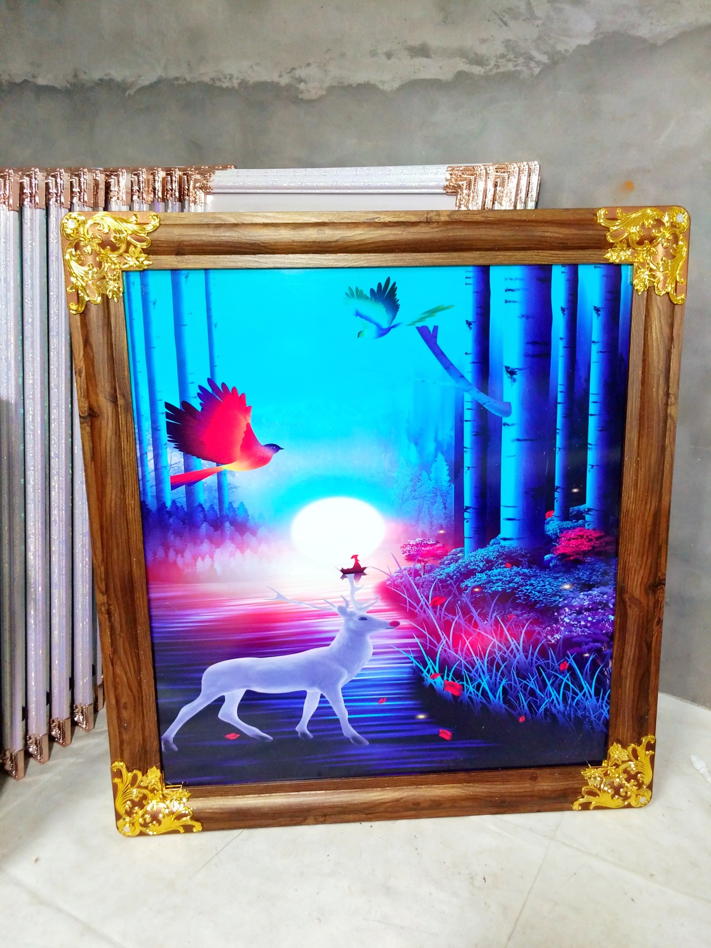 碳晶墙暖 电暖画 电热画 发热画 国画 油画 山水画 十字绣 发热板