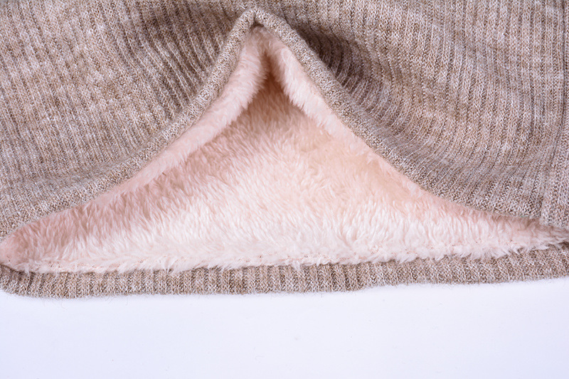 男女秋冬棉线针织情侣围脖细条纹纯色加绒单圈加厚脖套围巾批发