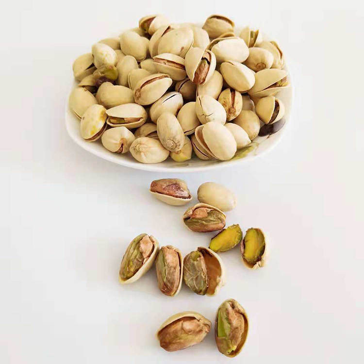 厂家直销开心果500g袋装自然无漂白色原开口开心果坚果休闲零食