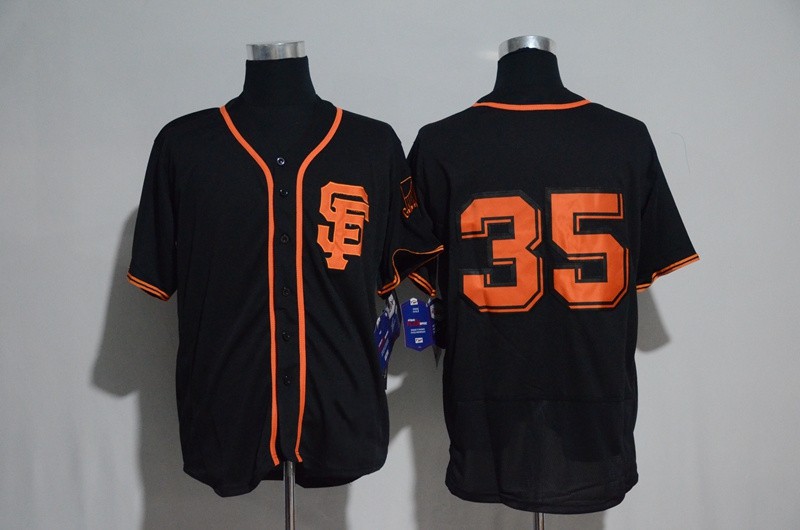 现货批发mlb球衣 巨人队黑色刺绣版棒球球衣 棒球服外贸货源