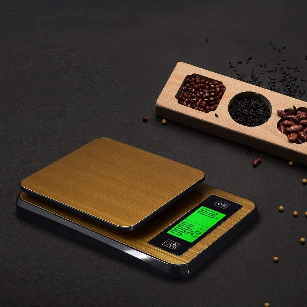 新款家用咖啡称0.1g 计时厨房电子秤手冲携带探温器咖啡秤usb接口