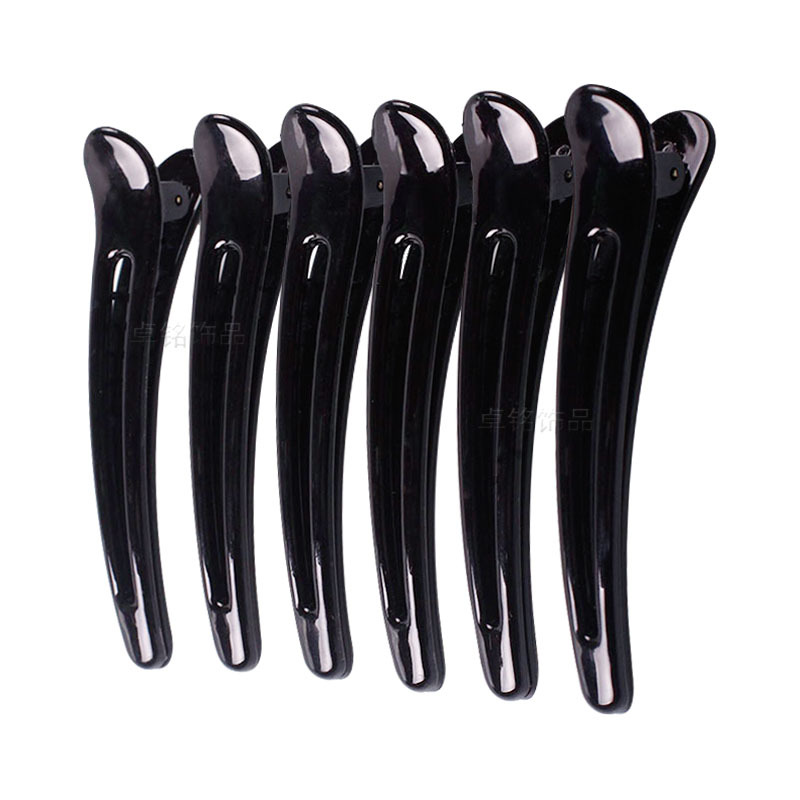 Fine Packaging Hairdressing Diy Hair Accessories Handmade Headwear Accessories Black Duckbill Clip Tweezers Spring Hairpin Wholesale