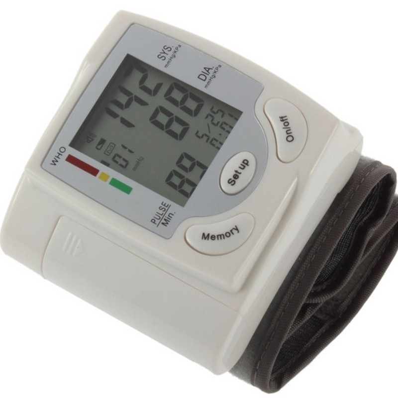 现货批发手腕式电子血压计全自动家用量血压表ck-101中英两款跨境