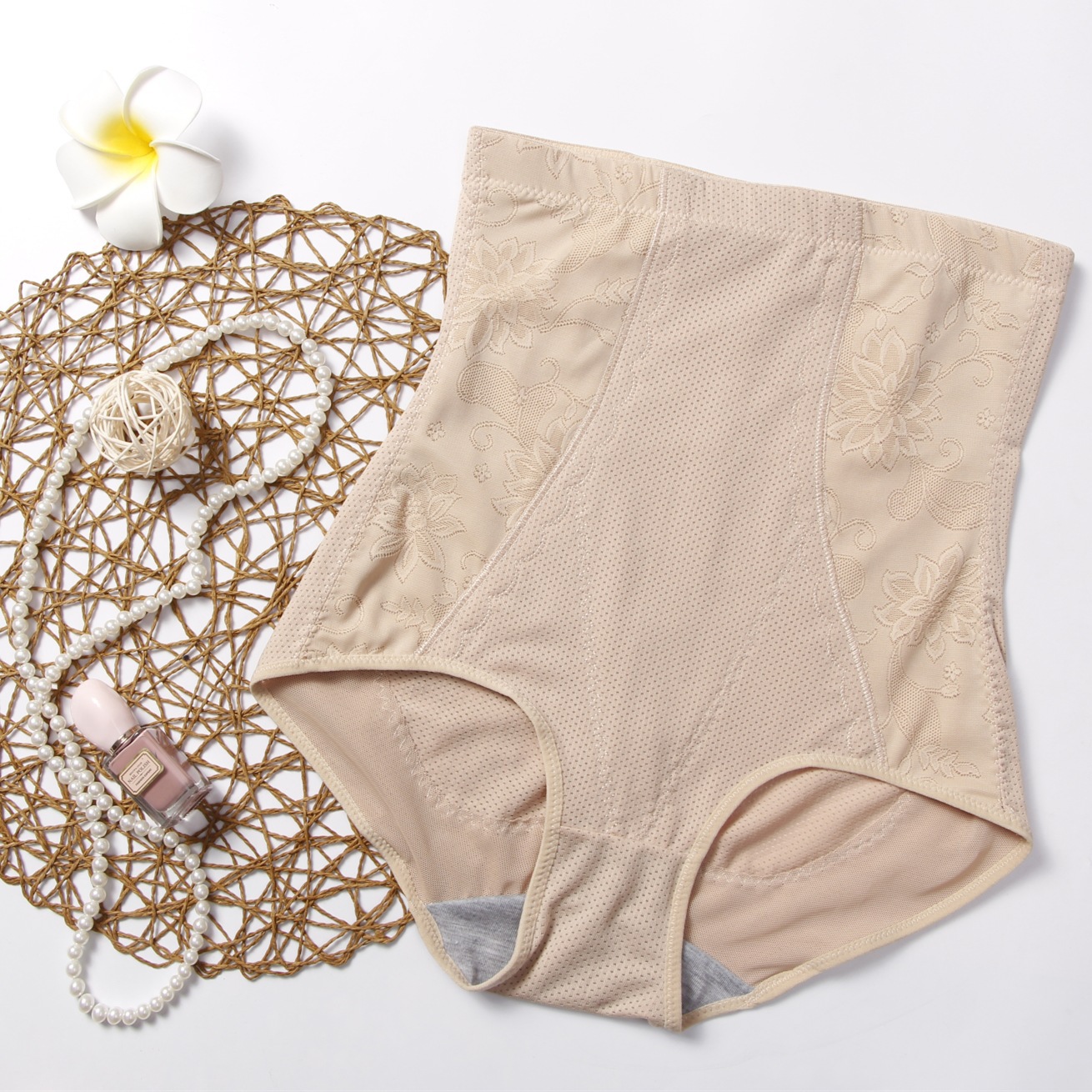 美体塑身高腰收腹内裤女士收腹束腰提臀后三角裤头0265