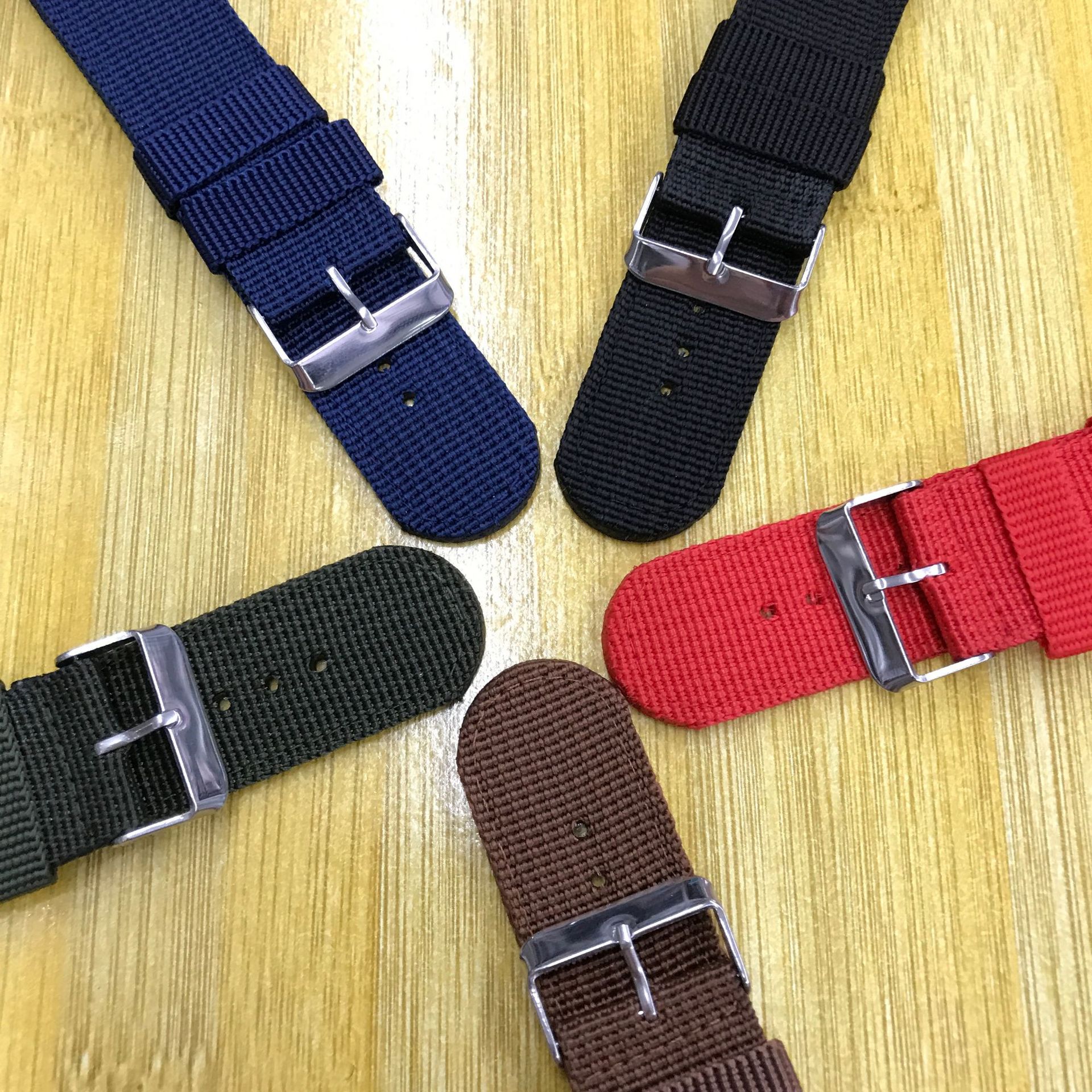 Nylon Watchband Canvas Strap Sports Outdoor Waterproof Strap