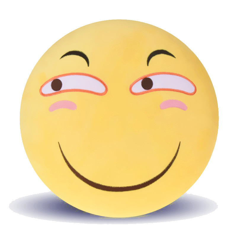 笑脸表情抱枕动漫周边二次元恶搞qq表情手捂毛绒玩具批发代发