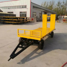 自带爬梯2吨轿运车 低平板全挂车 厂家供应 商用平板拖车