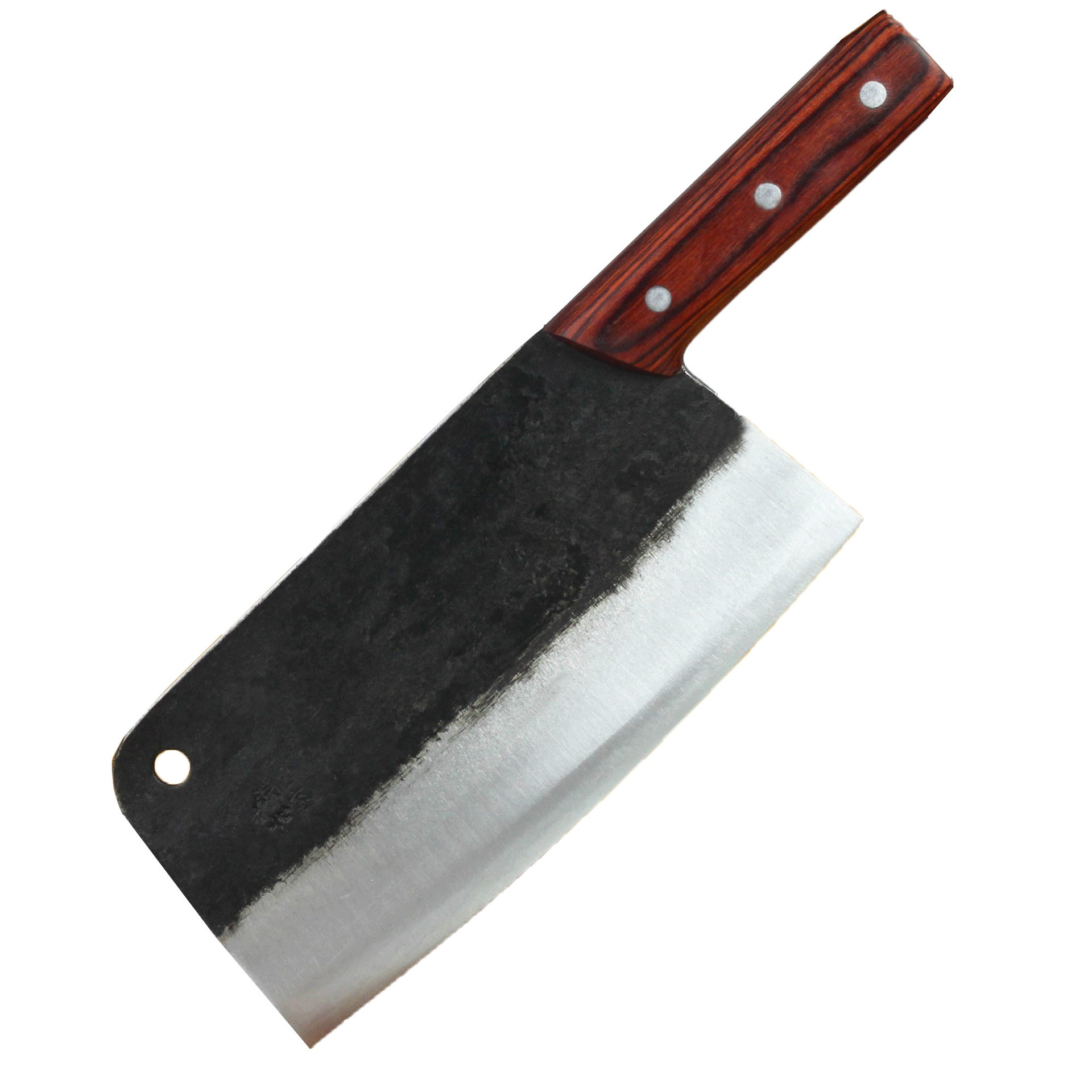 铁匠世家 手工锻打 铁刀夹钢刀碳钢切片刀老式菜刀 厂家直销