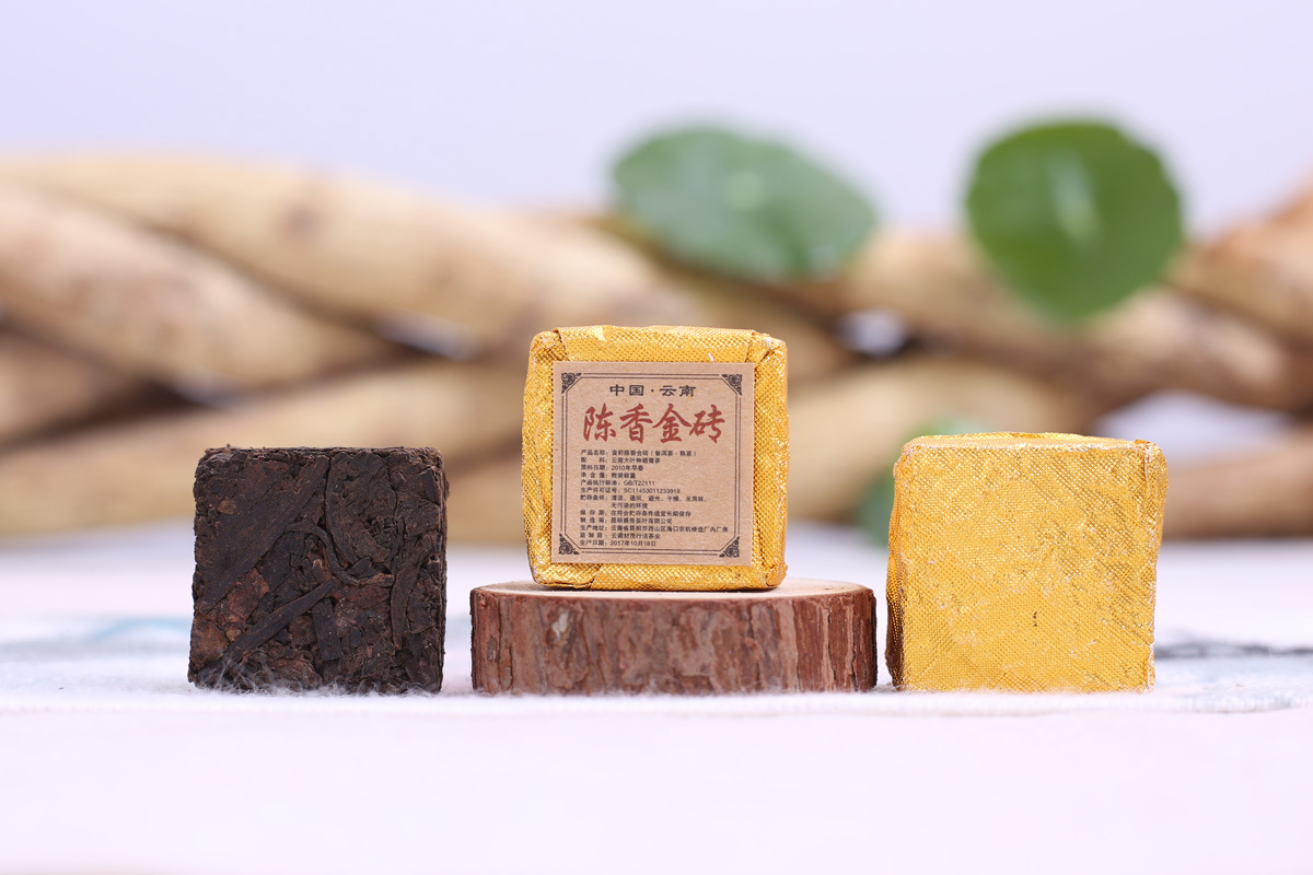 批发 云南普洱茶 八年勐海 小金砖小沱茶 陈香金砖特级熟茶 散装