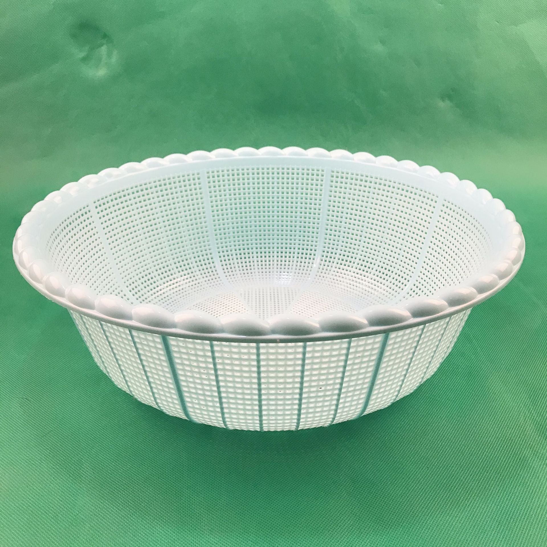 塑料圆形淘米筐洗米筛淘米箩洗菜箩草莓篮子塑料一元店货源批发