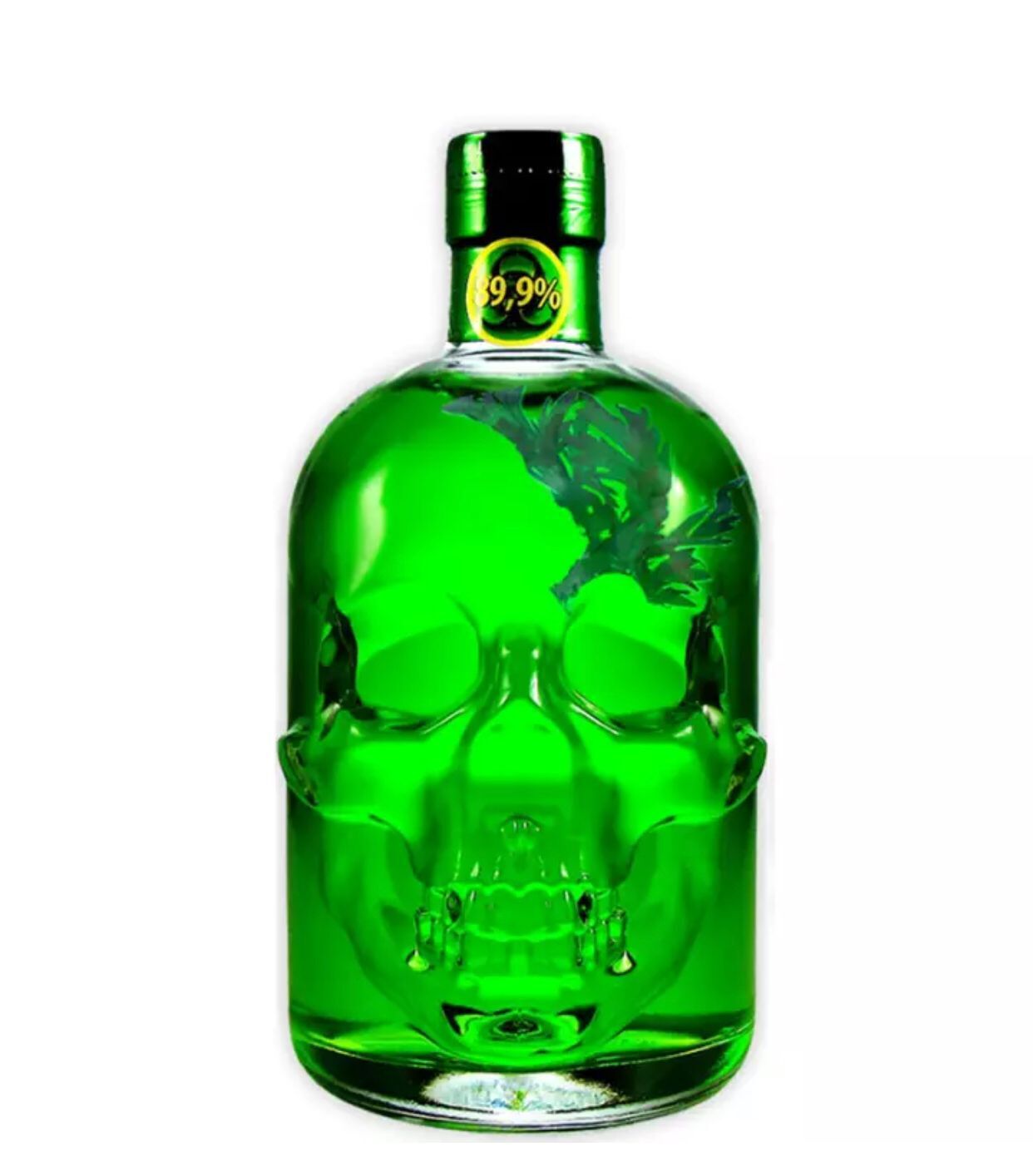 绿魔苦艾酒 德国原瓶进口洋酒 绿绿骷髅头烈酒含苦艾草500ml 89.