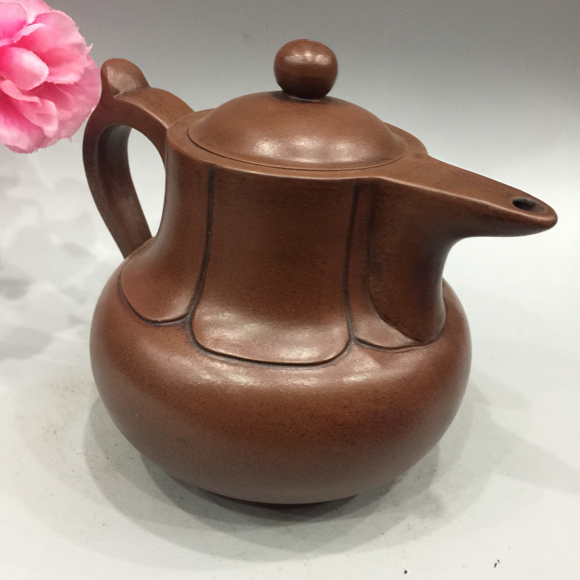 宜兴紫砂壶 金砂僧帽壶 手工紫砂茶壶茶具