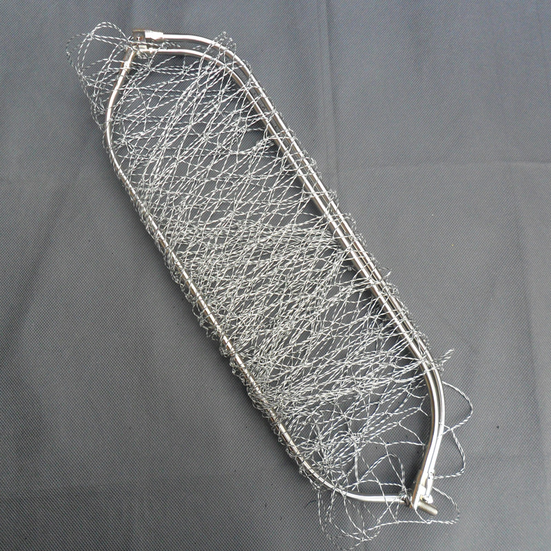 不锈钢抄网头三角可折叠不锈钢抄网头速干挂胶折叠不锈钢涂胶网头