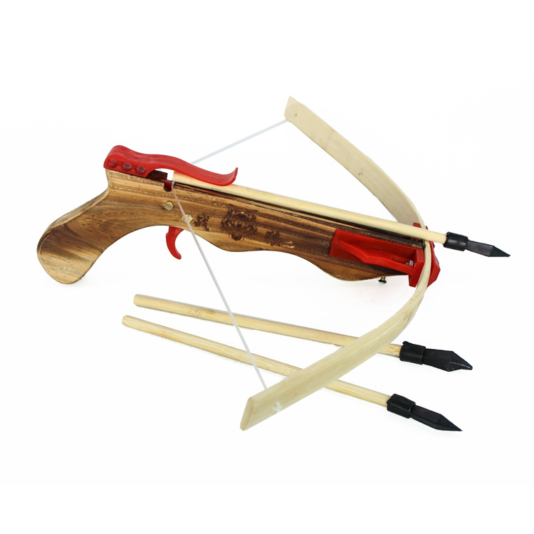户外木质十字弩 景区畅销款儿童玩具无杀伤力弓 箭 批发货号256