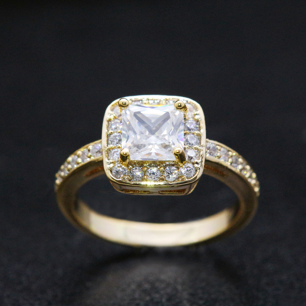 欧美热销潮人戒指 金色银色玫瑰金色镶钻戒指 节日礼物 时尚饰品