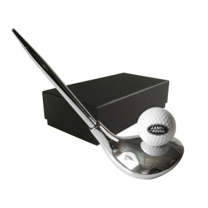 跨境電商創意辦公桌面筆筒高爾夫賽事活動高爾夫球頭筆座禮品套裝