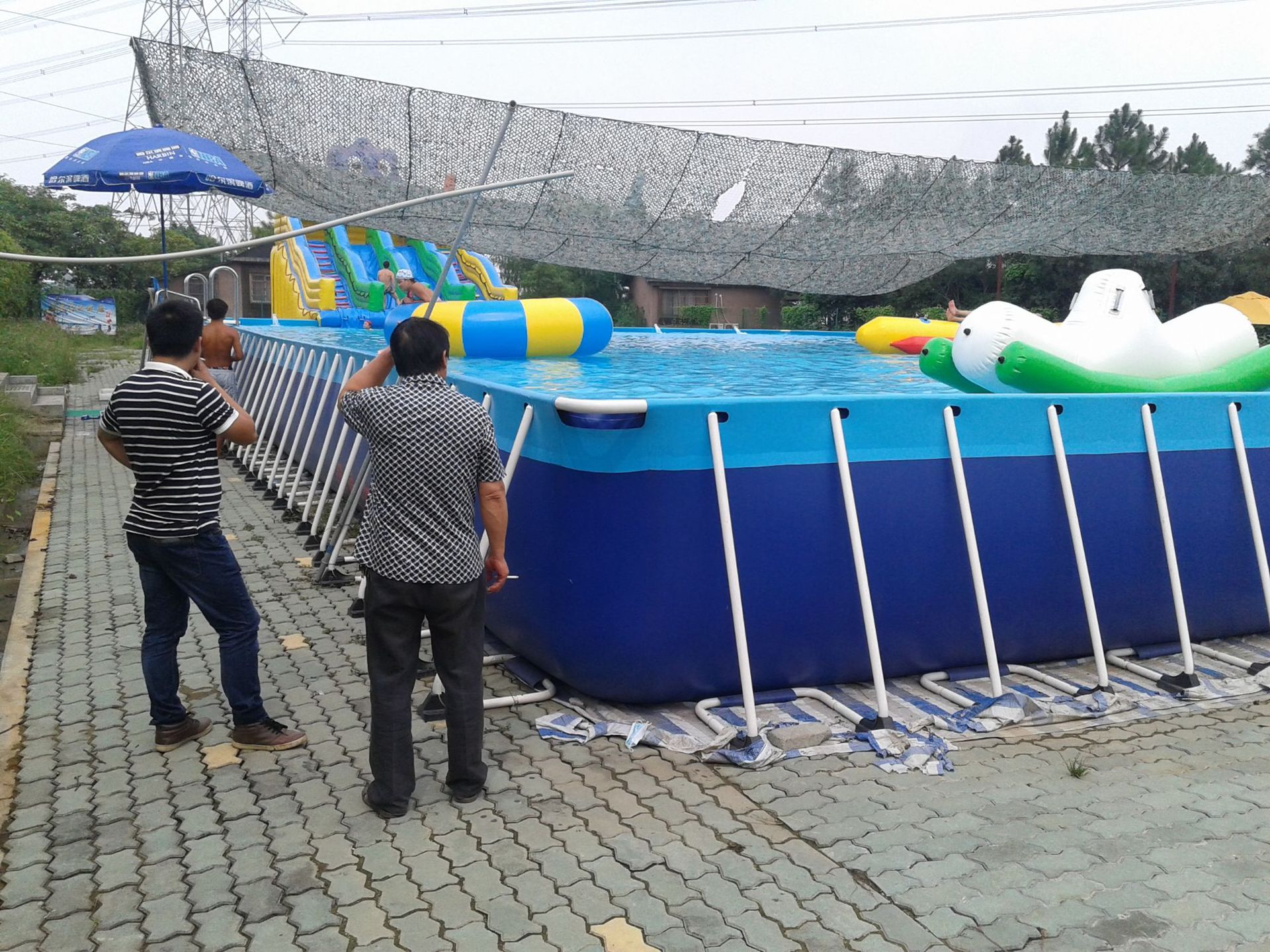 支架游泳池 可移动式游泳池 大型水上乐园 支架水池 可拆卸游泳池