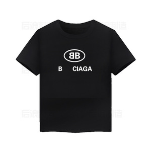 巴黎bb 双b字母印花 麦穗短袖 高版本 欧美短袖 定制款