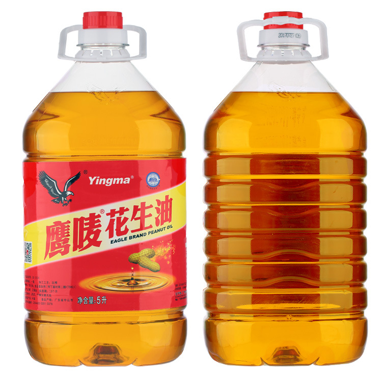 鹰唛花生油5l升正宗纯正一级压榨桶装农家食用油广东厂家直销批发
