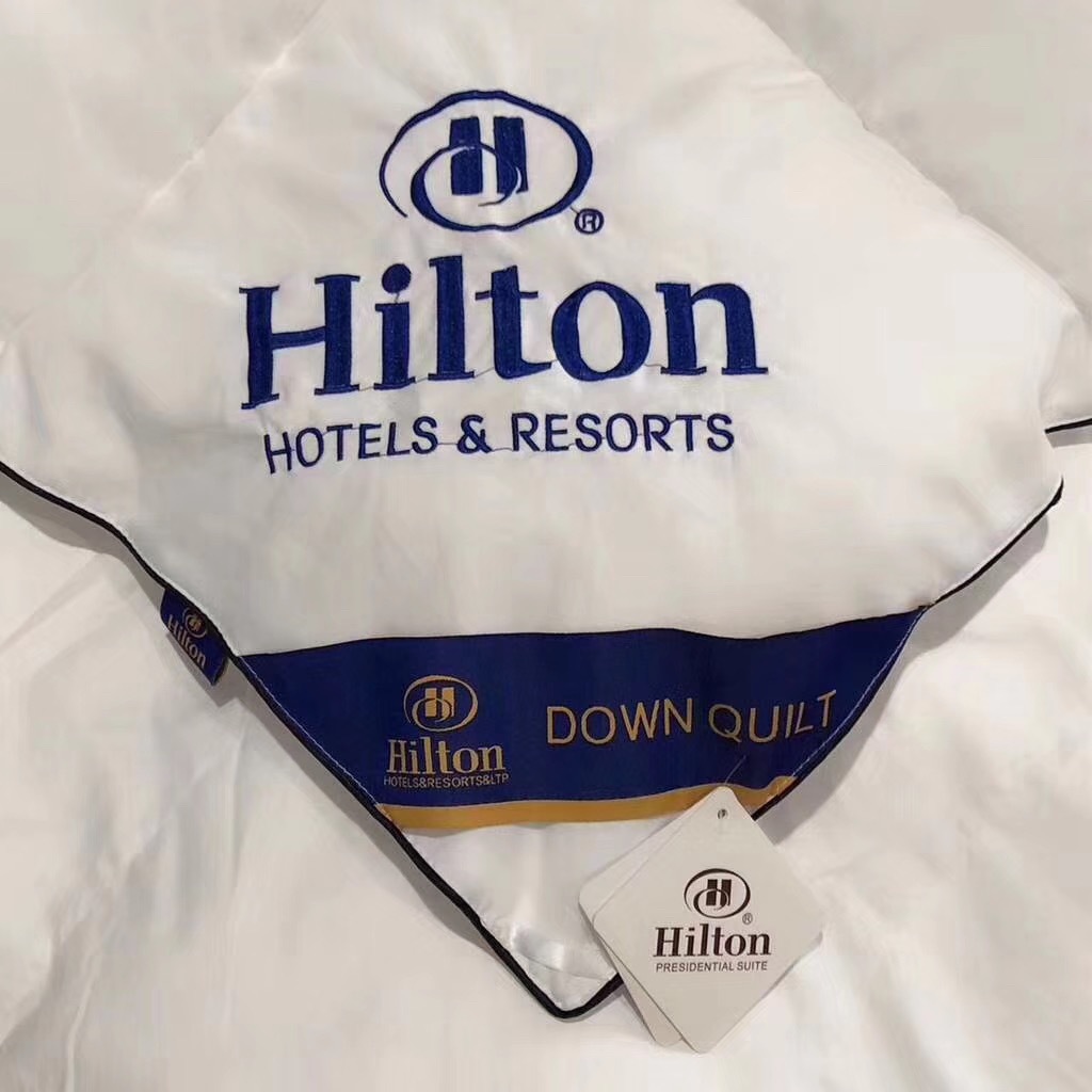 微商爆款厂家直销希尔顿酒店羽绒被子被芯加厚保暖秋冬被一件代发