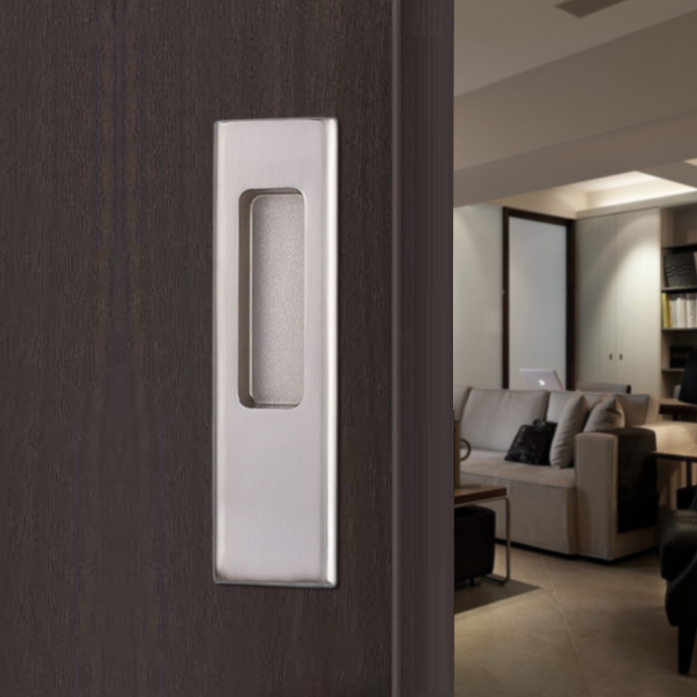 木门移门锁推拉门锁折叠门锁移门钩锁美式简约黑色移门拉手吊移门