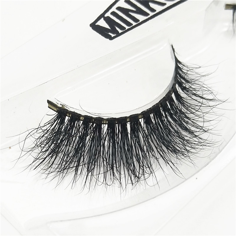 3D Mink Hair False Eyelashes Handmade Multi-Layer Thick False Eyelashes Messy Natural Realistic Eyelashes Wholesale 001