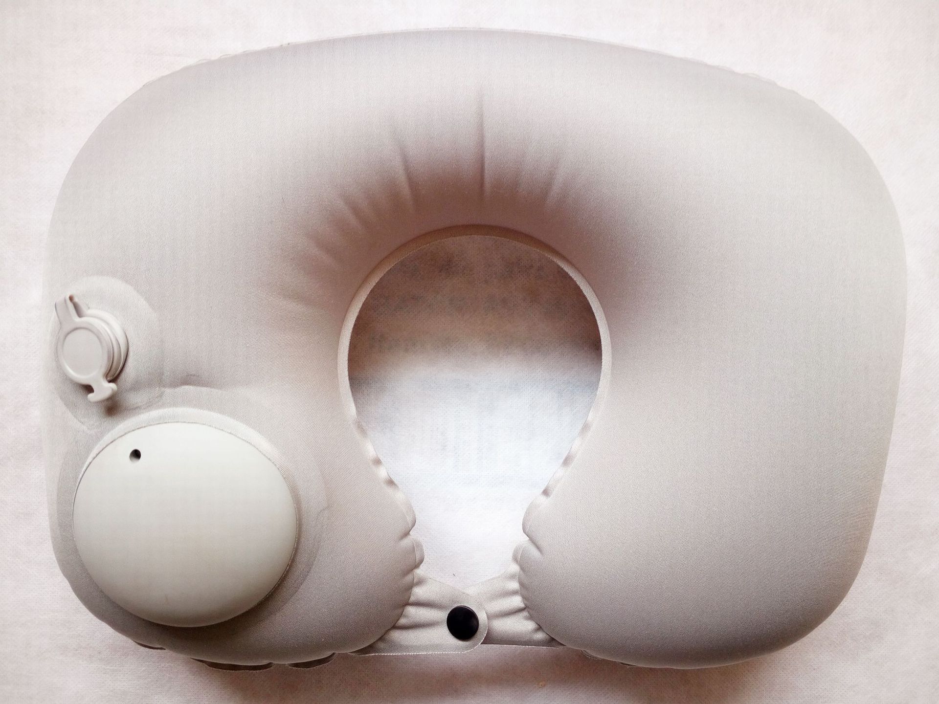 创意充气枕 按压式自动充气旅行枕头 轻薄tpu复合布充气枕头