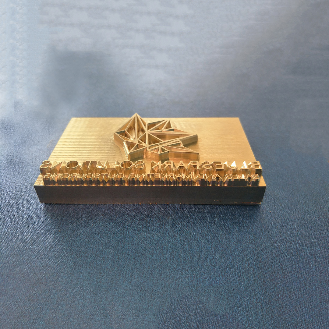 来图定制木头皮革logo烫金烙印铜模 t型活字高频敲印加工模