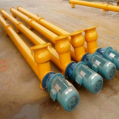 绞龙螺旋输送机螺旋上料提升机矿用不锈钢无轴水泥绞龙提升机