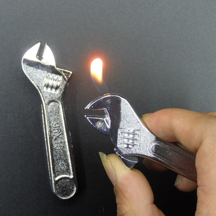 跨境新款个性扳手打火机 新奇特工具打火机礼物 多功能打火机批发