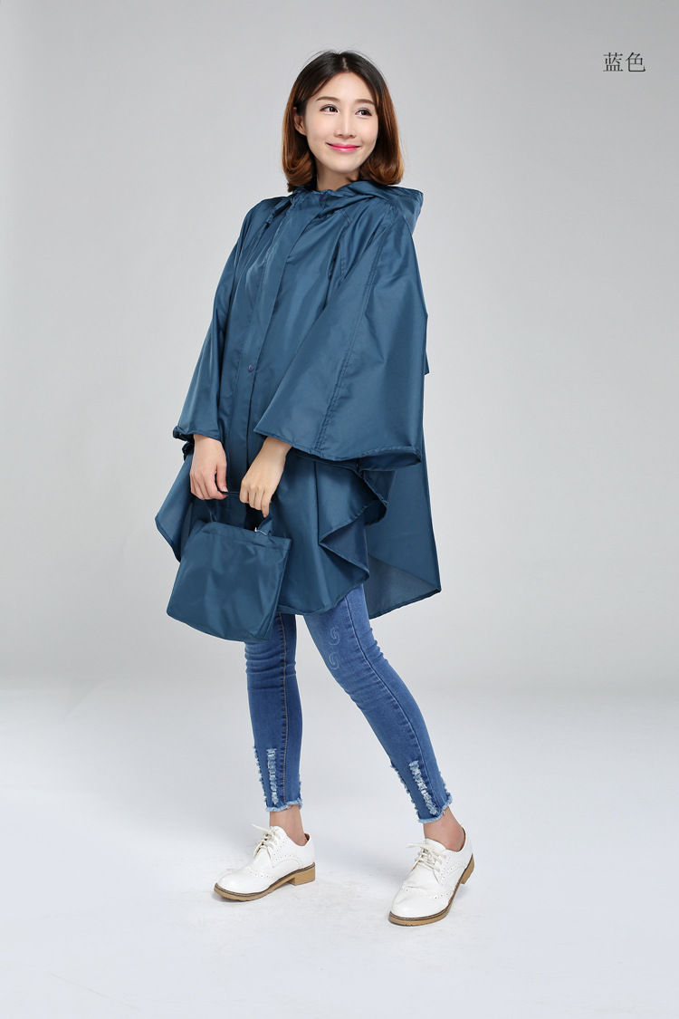 斗篷雨衣 男女时尚成人户外雨披 徒步旅游长款雨衣单人雨衣雨披