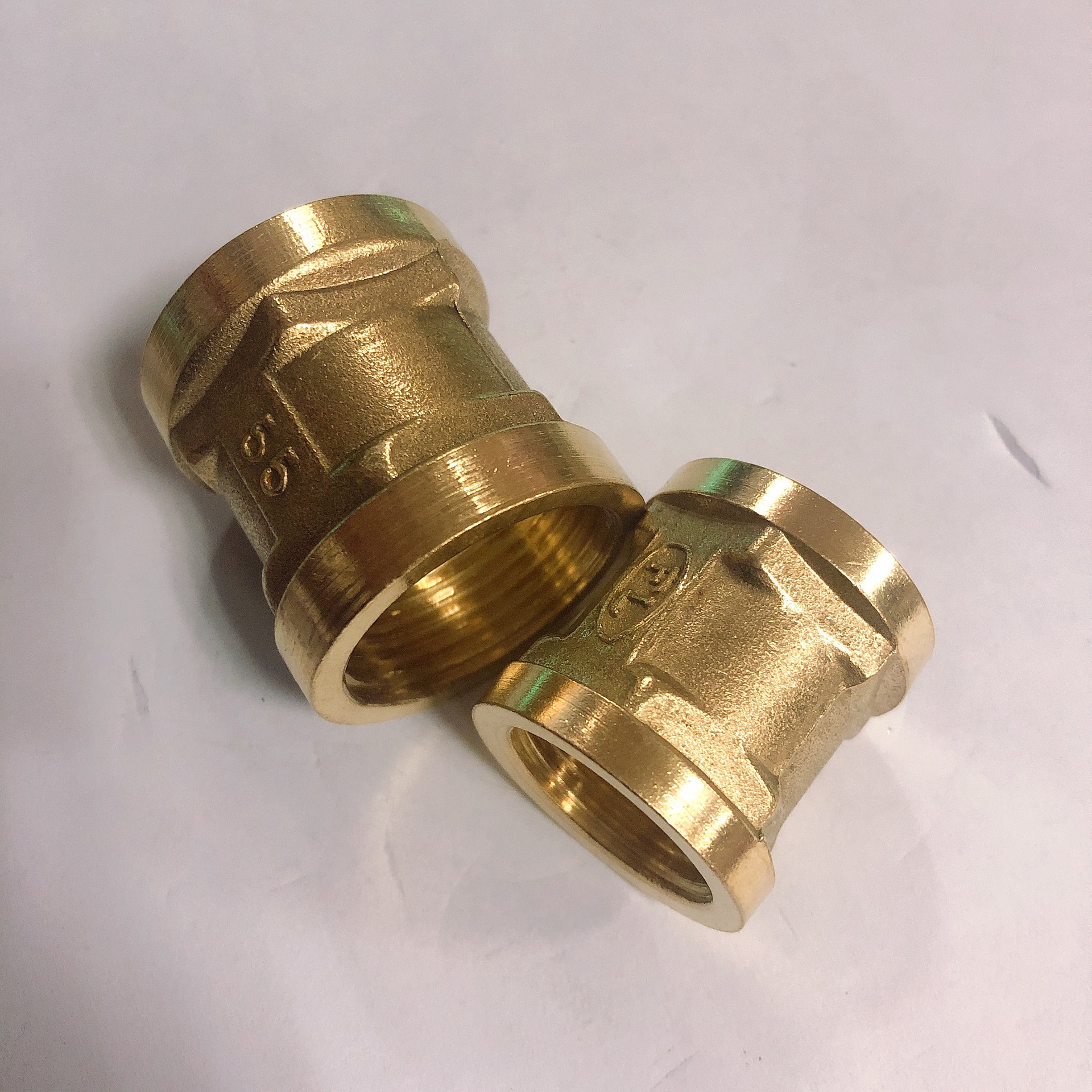 dn15水暖内丝直接黄铜内丝管箍管古1/2方体加厚4分6分管箍内螺纹