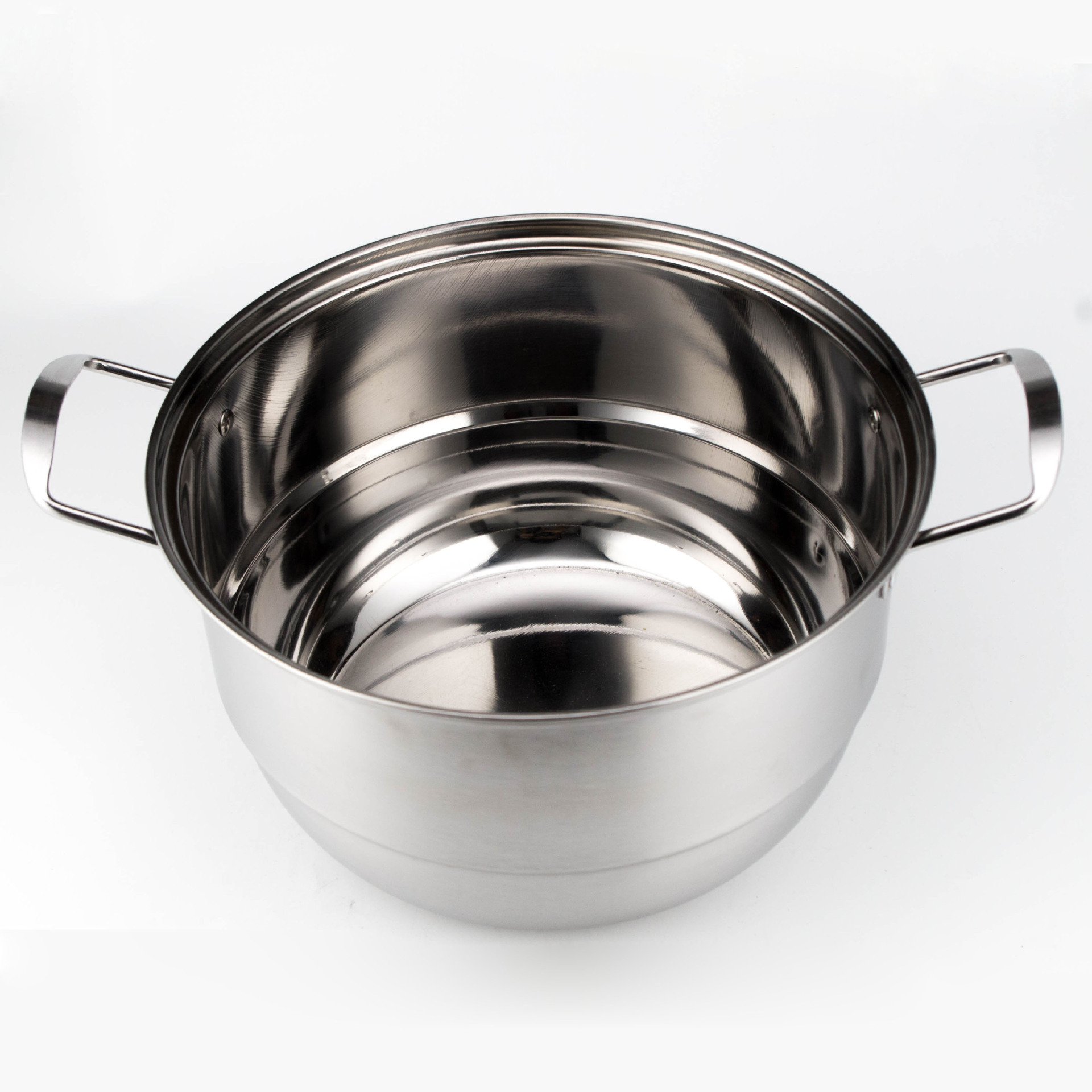 不锈钢二层三层韩式蒸锅28cm 加厚款多用汤蒸锅 复底多层蒸锅礼品