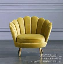 美式单人沙发简约时尚创意新古典沙发椅咖啡厅卧室客厅休闲小沙发