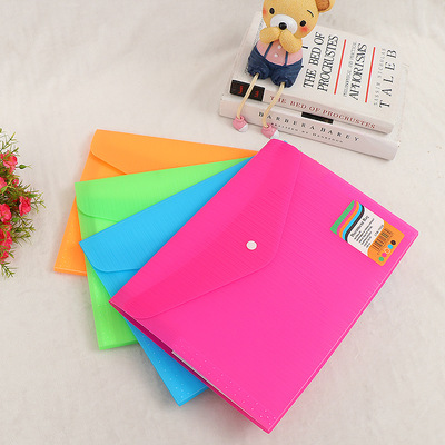 a4大容量手风琴文件包 糖果色收纳按扣文件夹 直销定制