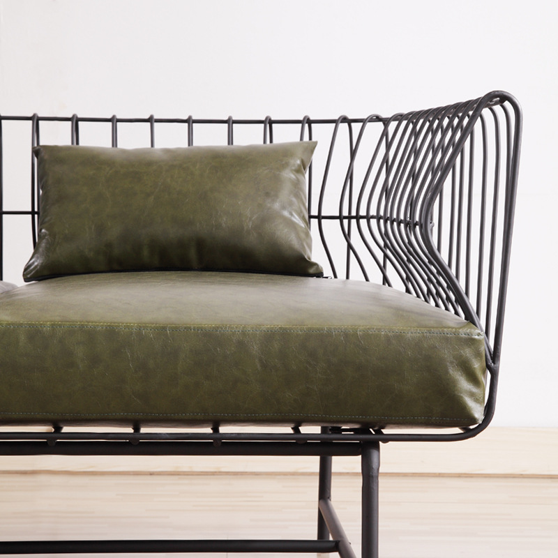 北欧家用卧室阳台懒人沙发躺椅商超创意铁艺沙发百货休息沙发组合