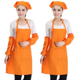 围裙定 做工作服厨房围裙广告围裙定 做餐厅超市服务员韩版围裙