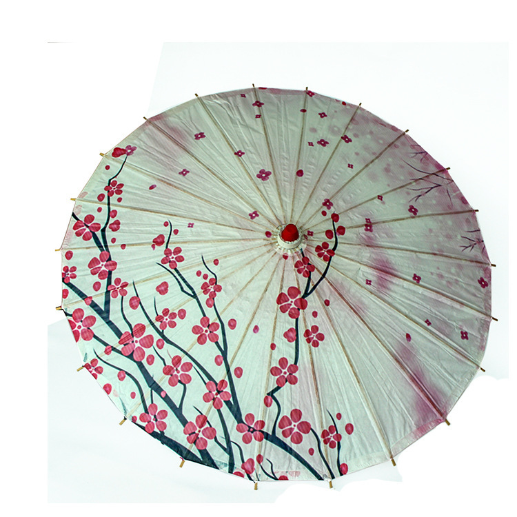 批发油纸伞 古典防雨 手绘白纸工艺伞 旅游景区拍照装饰伞货号226