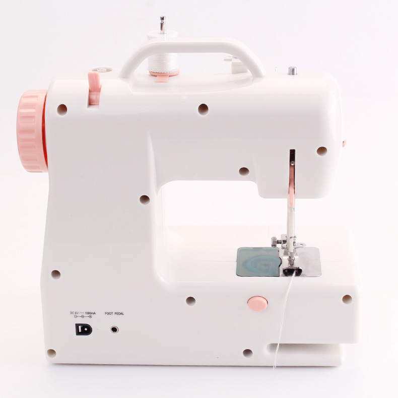 318 Cross-Border Selection Household Sewing Machine Mini Portable with Handle Sewing Machine for Thick Fabric