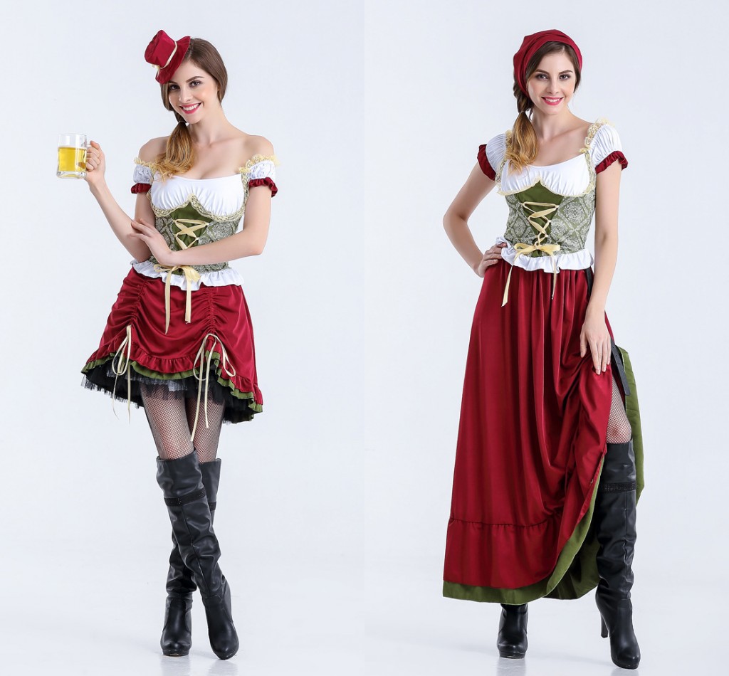 万圣节服装德国啤酒服 巴伐利亚传统民族服装 分码舞台装ds演出服