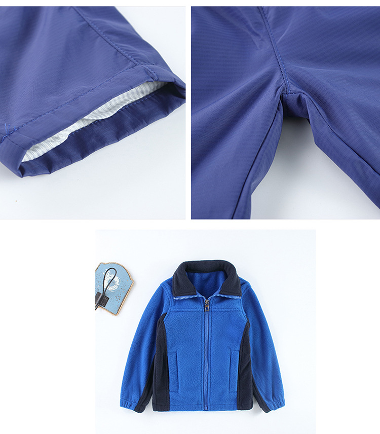 小学生校服儿童班服冲锋衣套装春秋冬装学院运动三件套幼儿园园